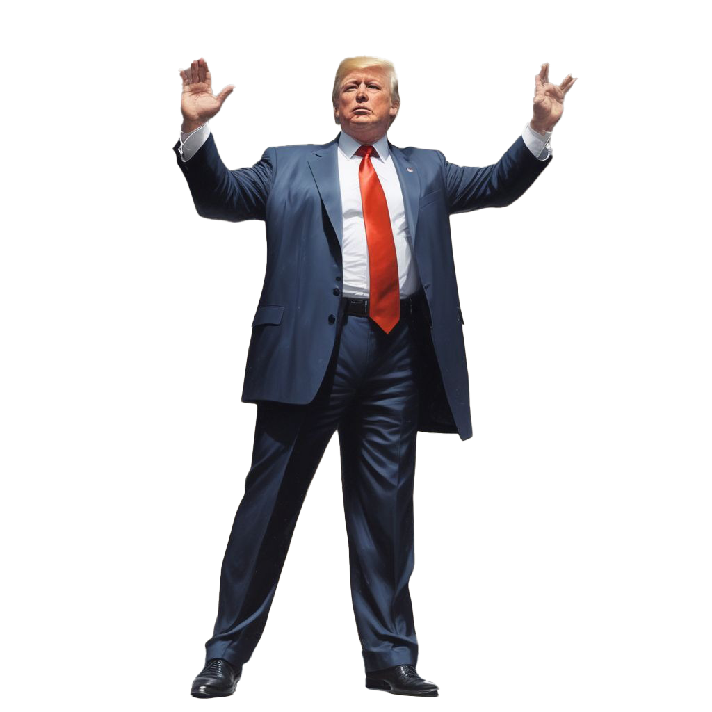 Trump with Fist in the Air